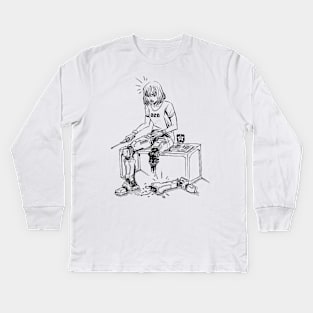 Mechanic Girl Kids Long Sleeve T-Shirt